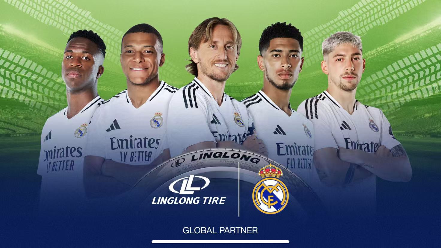 O pneu Linglong se torna oficialmente o parceiro global do Real Madrid